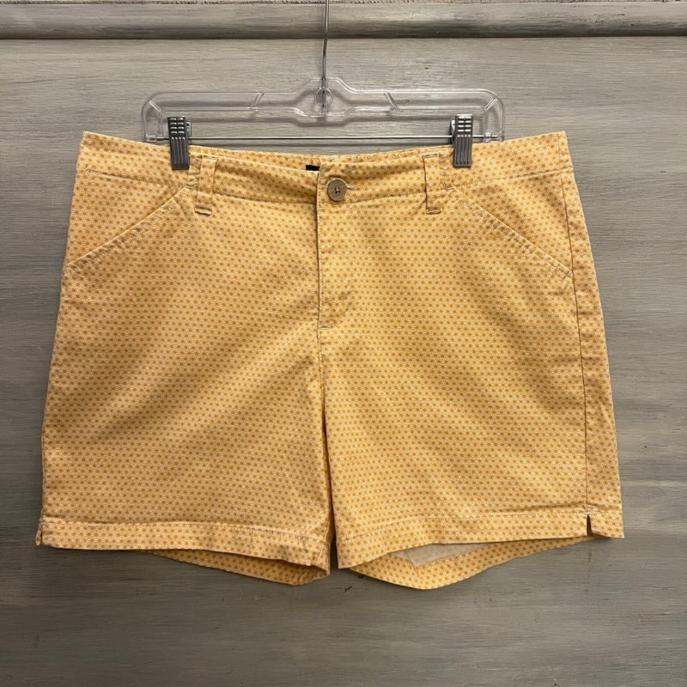 Lee 97% Cotton Geometric Daisy Print Regular Fit Mid Rise Shorts Size 16 Med. GC